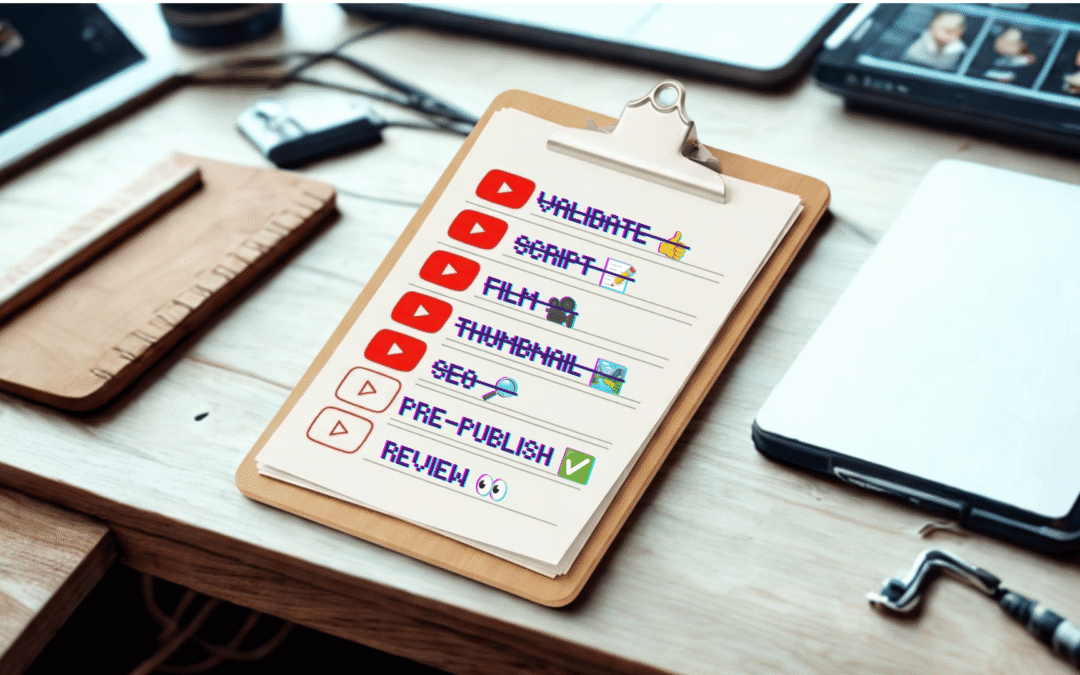 The YouTube video checklist: from idea to publish