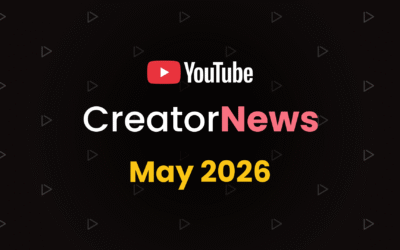 YouTube creator news May 2026 — Google I/O, Brandcast + more