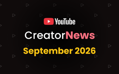 YouTube creator news September 2026 — all about automation
